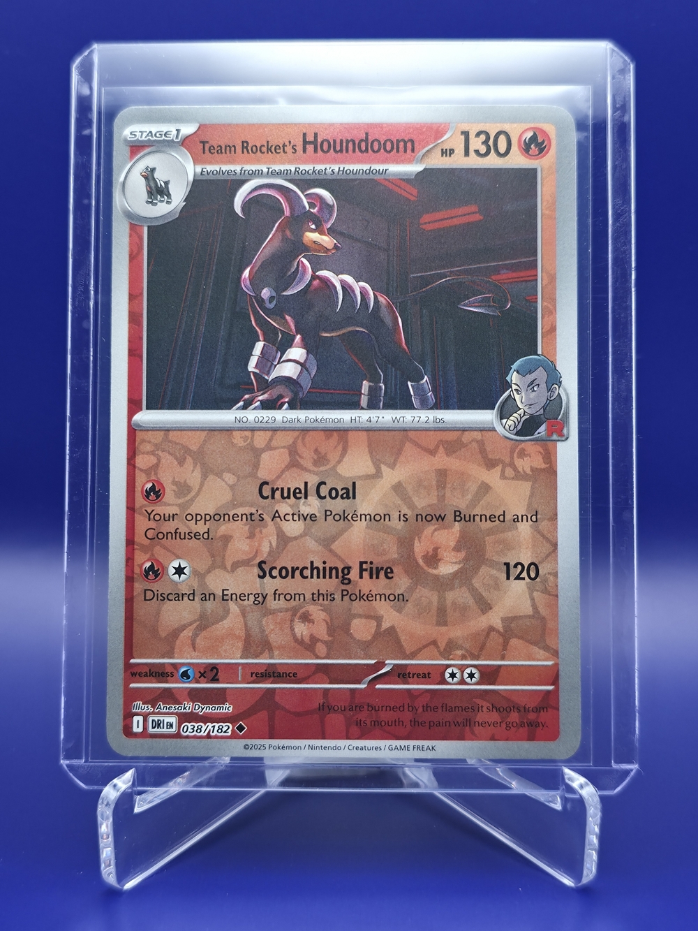 Pokémon TCG - Team Rocket's Houndoom - Destined Rivals - Reverse Holo - 038/182